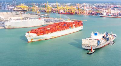 监控解码器运用基隆轮船运输高效送达新加坡