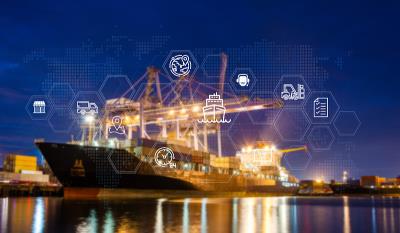 石河子至新加坡的即食鸭脖采用国际海空联运12天速递到