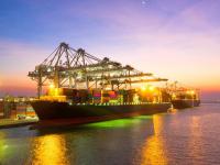 商品专业视频设备（摄像机稳定器、视频切换台）经上海市使用轮船配送抵达乌兹别克斯坦——钦拜