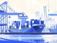 商品木制柱经东莞市选择轮船货运到美国